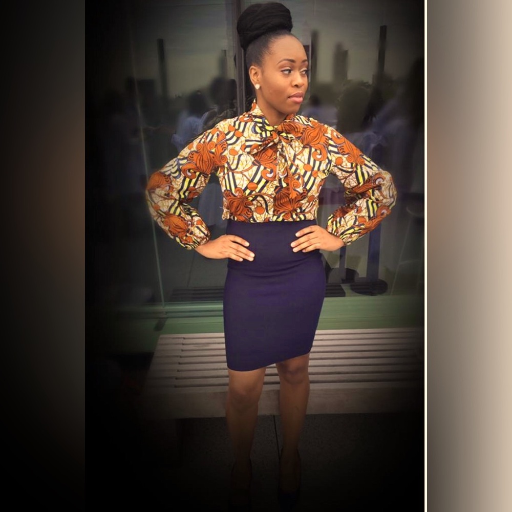 African Ankara Button up